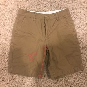 Men’s flat front khaki shorts, minimally worn